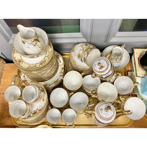 332 - Large quantity of Noritake tea and coffee ware with gilt and floral decoration