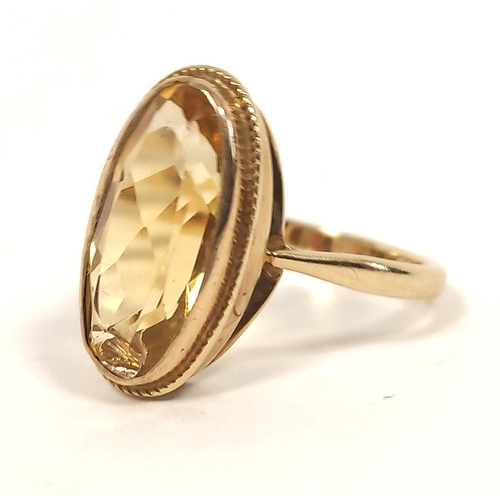 114 - Two diamond rings in white gold, another with citrine, and three others, all 9ct. 16g gross