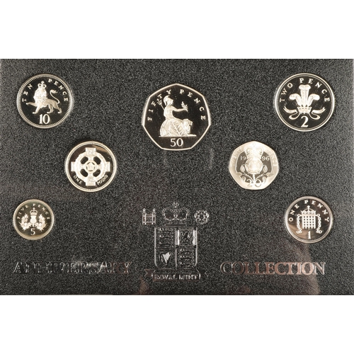 192 - 1996 United Kingdom silver proof anniversary coin collection in case with certificate