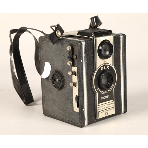 252 - Two vintage cased cameras including Rex