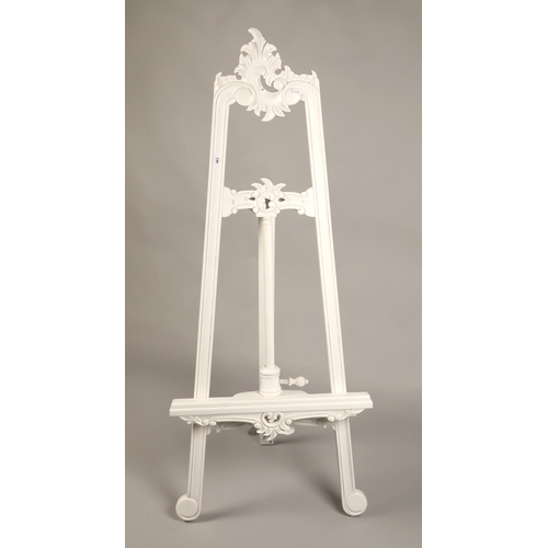 463 - White painted floor standing easel