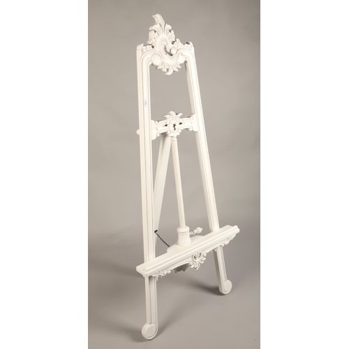 463 - White painted floor standing easel