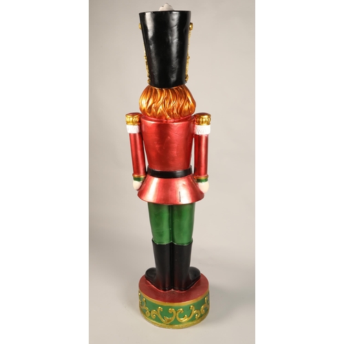 506 - Life size alloy toy soldier nutcracker, 161 cm high