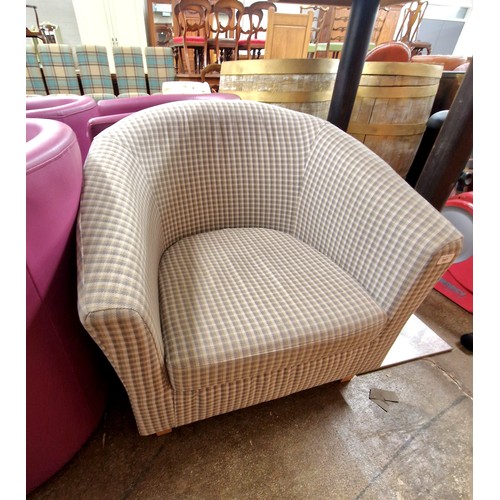 597 - Upholstered tub chair