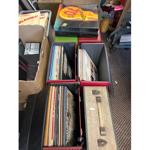 340 - Seven carry cases full of LP vinyl records