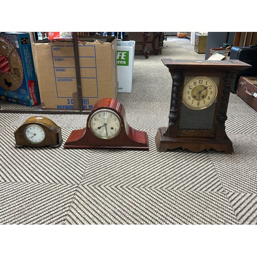 363 - Three mantle clocks