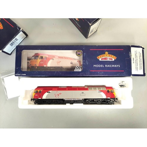 228 - Bachmann Branchline. Three boxed 00 gauge diesel locomotives in Virgin livery to include Limited edi... 