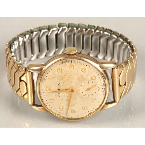 84 - Gold Certina wrist watch