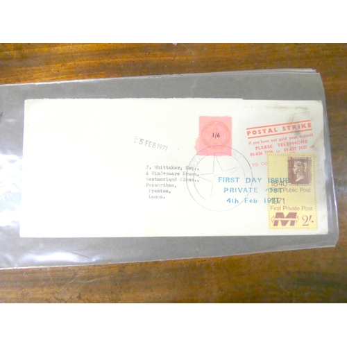 108 - Album of first day covers, all with franking marks dating from 60's to 80's.