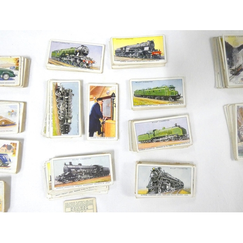 86 - Various cigarette cards including Wills, Churchman, Godfrey Phillips (Transport)