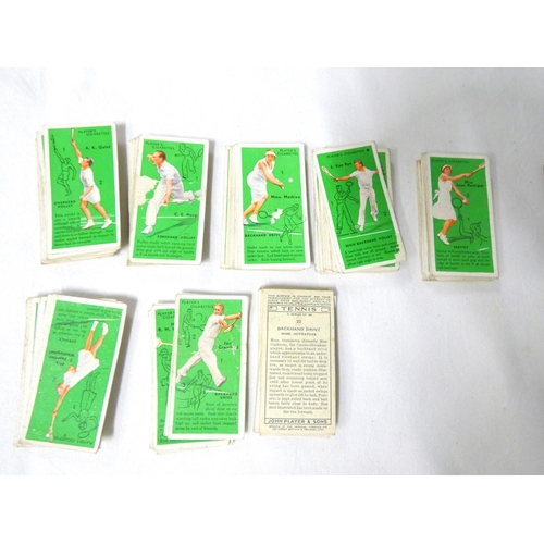 88 - John Player cigarette cards including Tennis, Cricketers, 1934 and 38, Cycling and Speedway.