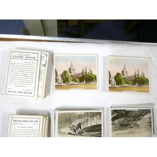 91 - Senior Service cigarette cards including Dogs, Britain From the Air, Beautiful Scotland and Sunripe ... 