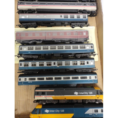 282 - Collection of Hornby OO gauge locomotives and coaches to include Intercity and Inter-City 125.