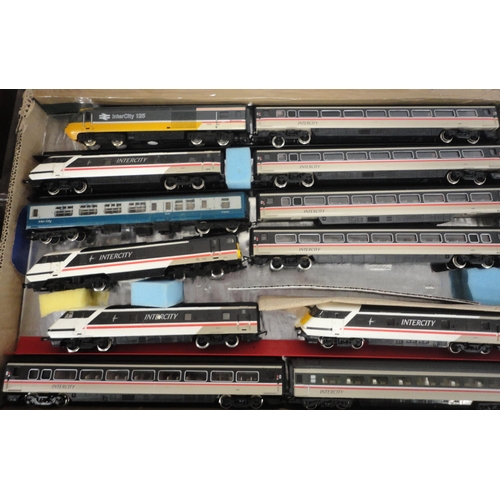 282 - Collection of Hornby OO gauge locomotives and coaches to include Intercity and Inter-City 125.