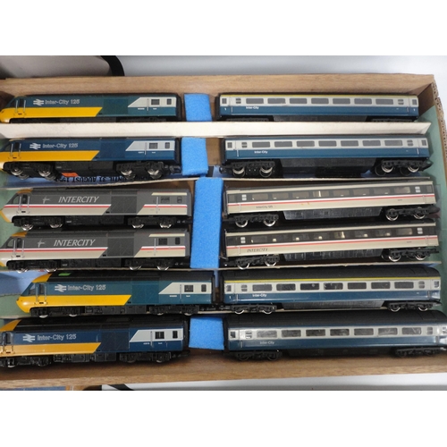 282 - Collection of Hornby OO gauge locomotives and coaches to include Intercity and Inter-City 125.