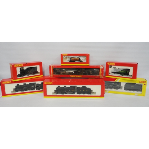 289 - Group of Hornby OO gauge locomotives and wagons comprising a R2099C LMS 4-4-0 '644' Class 2P locomot... 