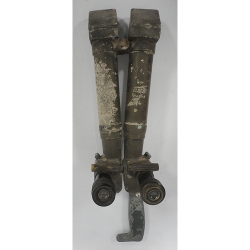 271 - Pair of WWII period German Panzer rabbit ear periscope binoculars, 27cm long.