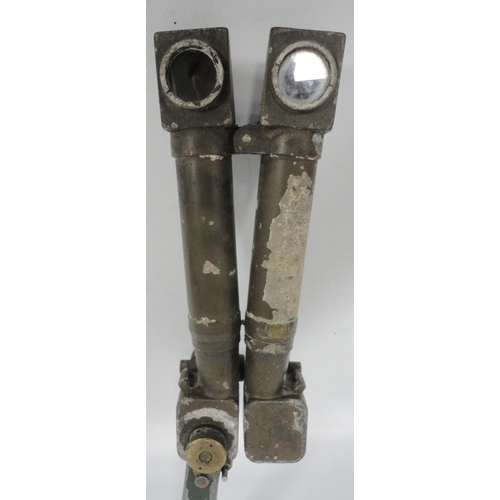 271 - Pair of WWII period German Panzer rabbit ear periscope binoculars, 27cm long.