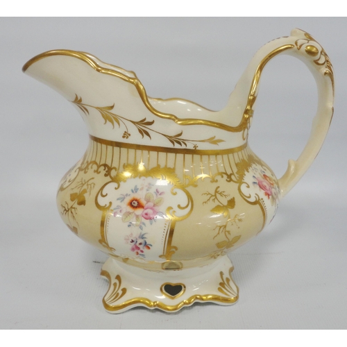 233 - Victorian 'Rockingham' pattern part china tea service decorated with a floral cartouche within gilt ... 