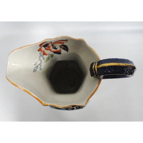 239 - Group of Masons Patent Ironstone china comprising a toilet jug with matching soap bowl, decorated wi... 