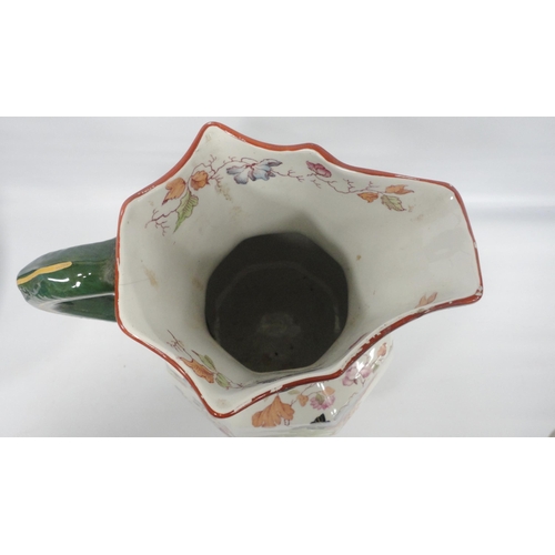 239 - Group of Masons Patent Ironstone china comprising a toilet jug with matching soap bowl, decorated wi... 