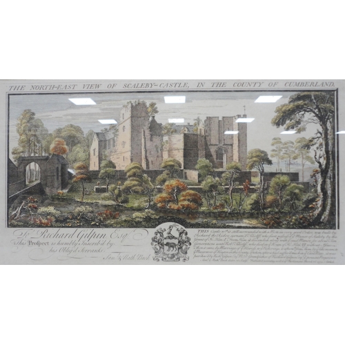 398 - After Samuel and Nathanial BuckThe North-East View of Scaleby Castle in the County of Cumberland18th... 