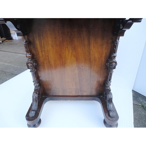 463 - Victorian mahogany davenport, the hinged desk stand above a flap enclosing bird's eye maple-lined dr... 