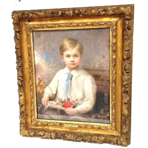 227 - Edward Hughes (1832-1908).Portrait of a boy, Rodney William Verelst.Oil on canvas.Signed and dated 1... 