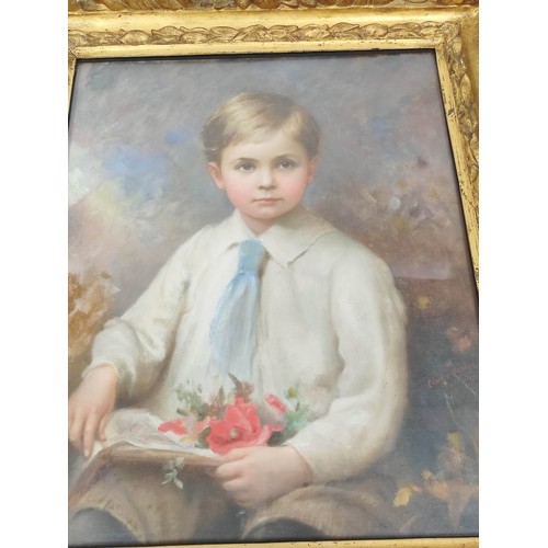 227 - Edward Hughes (1832-1908).Portrait of a boy, Rodney William Verelst.Oil on canvas.Signed and dated 1... 