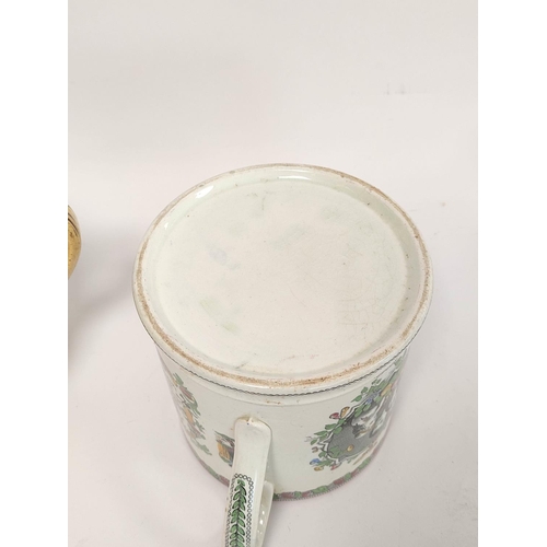 335 - Pearlware harvest tyg circa 1825, 