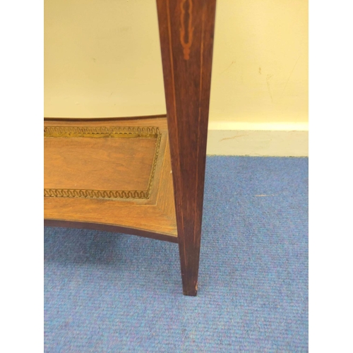 516 - French 19th century walnut marquetry cooler or plant table, with gilt metal gallery, metal liner and... 