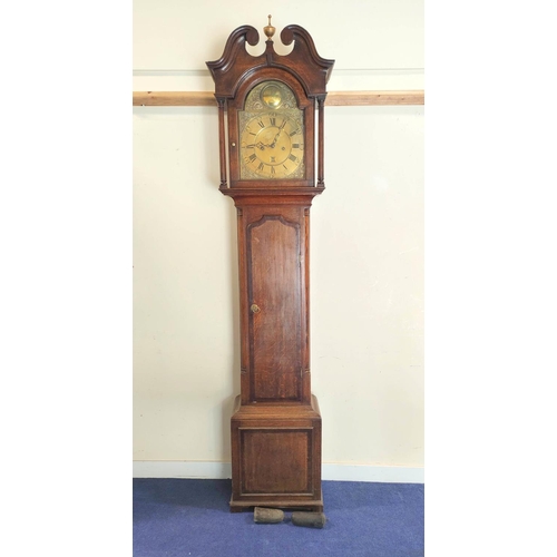 192 - Thirty hour long case clock, similar to the preceding, Wallace, Brampton, 12