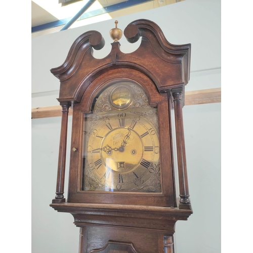 192 - Thirty hour long case clock, similar to the preceding, Wallace, Brampton, 12