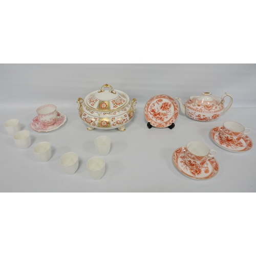 246 - Royal Crown Derby 'Red Derby Panel' pattern porcelain tureen and cover, shape no. 1236, with backsta... 