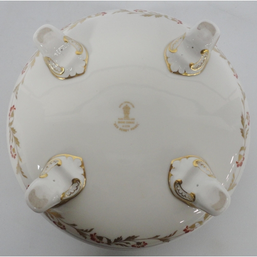 246 - Royal Crown Derby 'Red Derby Panel' pattern porcelain tureen and cover, shape no. 1236, with backsta... 