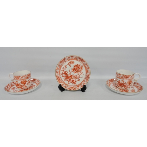 246 - Royal Crown Derby 'Red Derby Panel' pattern porcelain tureen and cover, shape no. 1236, with backsta... 