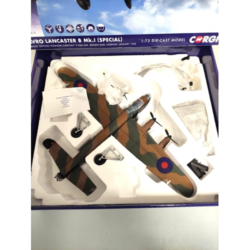 92 - Corgi Aviation Archive. Special edition 1:72 scale Avro Lancaster B Mk1 model No. AA32618. Complete ... 