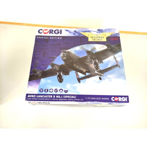 92 - Corgi Aviation Archive. Special edition 1:72 scale Avro Lancaster B Mk1 model No. AA32618. Complete ... 