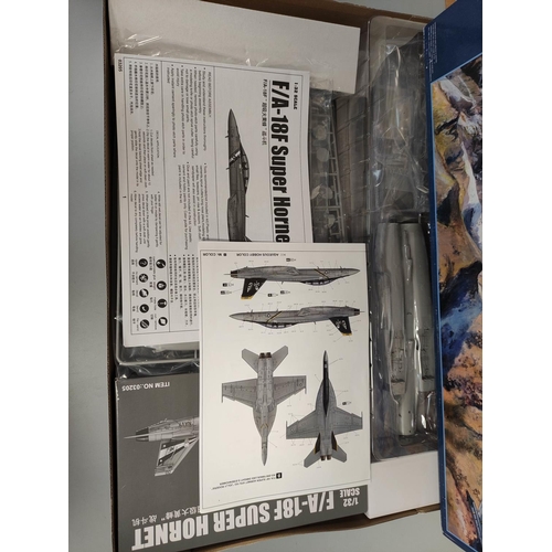 102 - Trumpeter. Boxed 1:32 scale model aviation kit F/A-18F Super Hornet 03205.