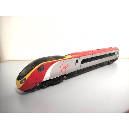 213 - Hornby Railways. Virgin Trains engines and rolling stock comprising of a Virgin Star 4 Car EMU pendo... 