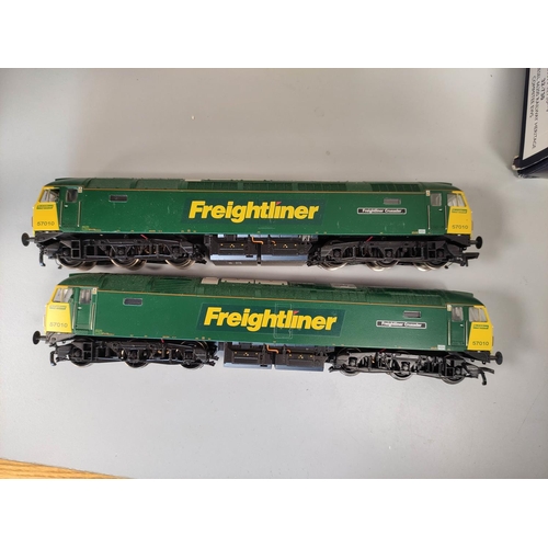 240 - Bachmann Branchline. Box of 00 gauge locos and rolling stock to include a Class 66 Diesel Loco 66200... 