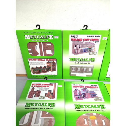 246 - Thirteen sealed Metcalfe Card Construction & Material Kits. OO, N and HO scale buildings to incl... 