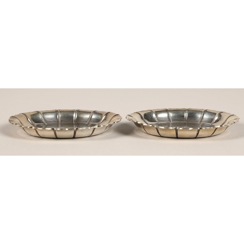 173 - Two silver coin dishes, both inscribed 'Esse Quam Videri', assay marked London, maker William Comyns... 