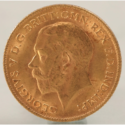 146 - George V gold half sovereign 1912.