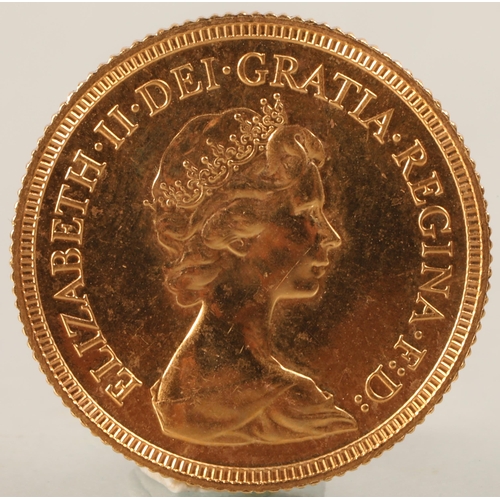 136 - 1981 gold sovereign.