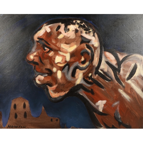 362 - Peter Howson OBE (Scottish born 1958) ARRFramed oil on canvas, signed, titled to stretcher ”Head Ser... 