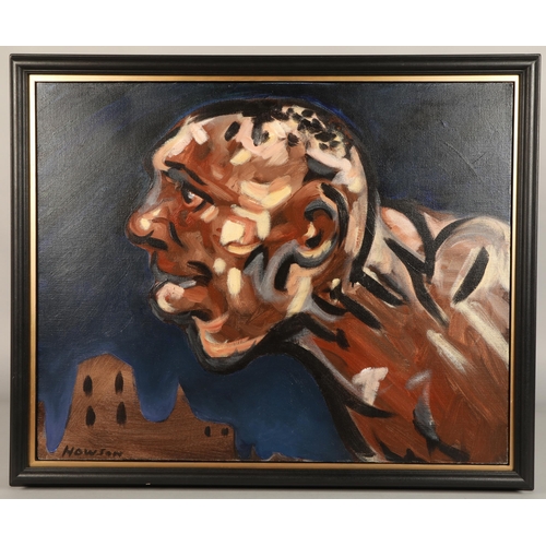 362 - Peter Howson OBE (Scottish born 1958) ARRFramed oil on canvas, signed, titled to stretcher ”Head Ser... 