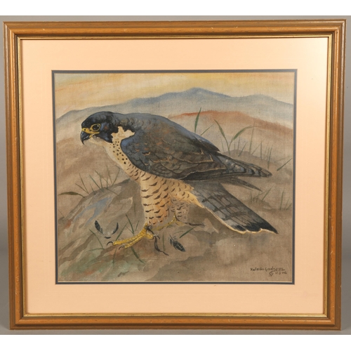 475 - Ralston Gudgeon (Ayr 1910 - 1984)Gilt framed watercolour on linen - signed and with a monogram'Pereg... 