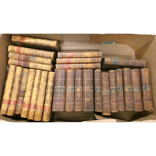 125 - Calf Bound, Odd Volumes, etc.  2 cartons of various vols. incl. vol. 2 of Ben Johnson's Plays, Dubli... 