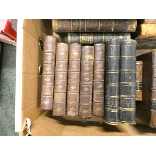 125 - Calf Bound, Odd Volumes, etc.  2 cartons of various vols. incl. vol. 2 of Ben Johnson's Plays, Dubli... 